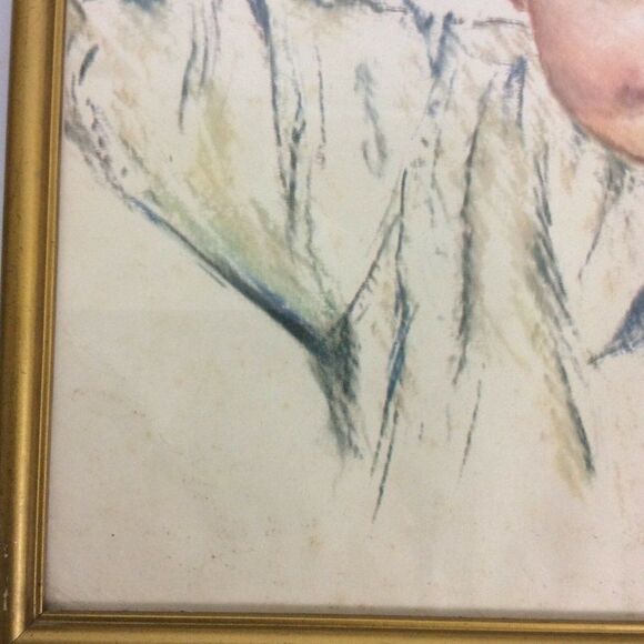 Frances Hook All American Boy Series Hat Print Northern Tissue Framed Vtg 50s - Picture 5 of 7